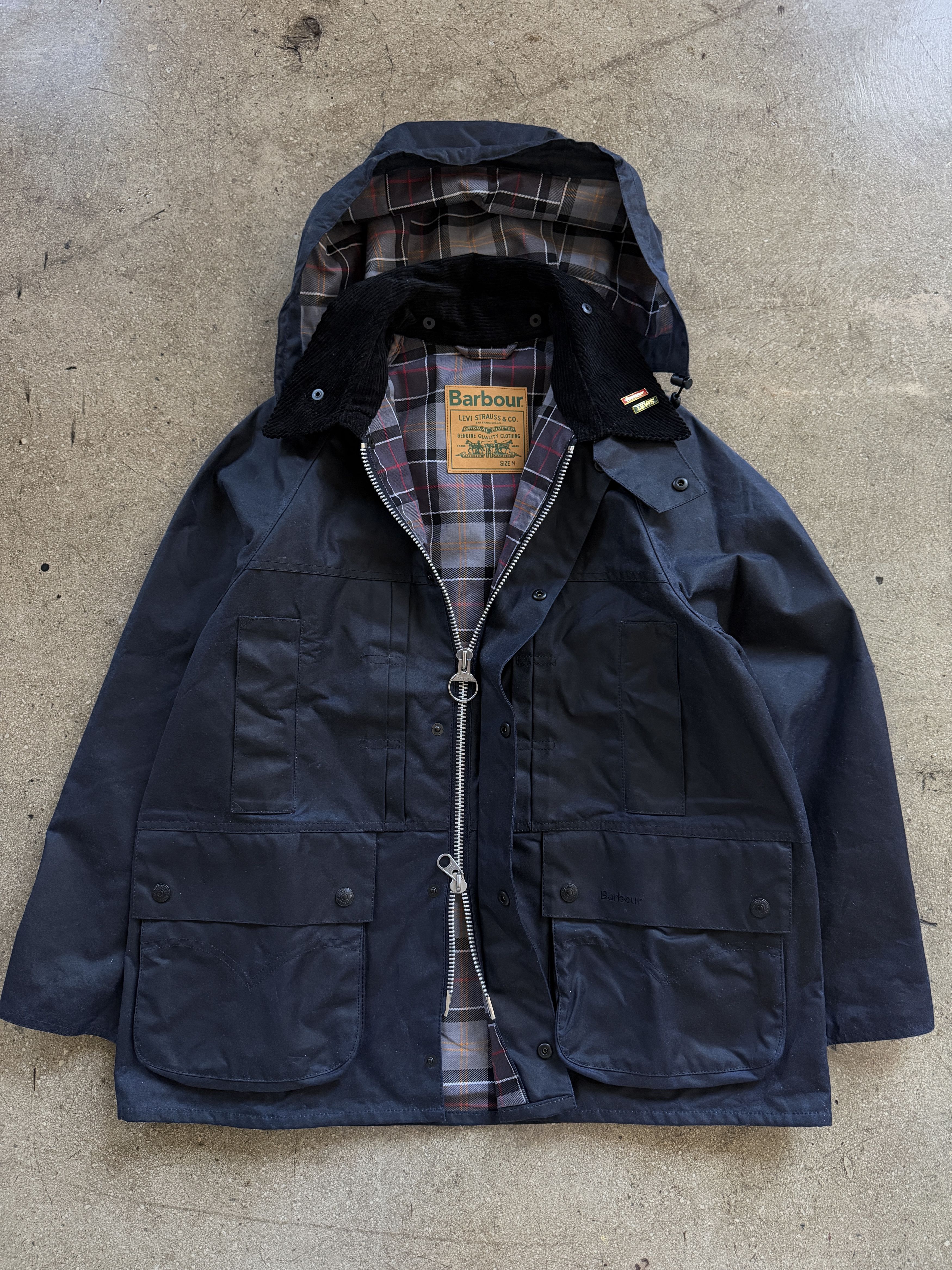 Barbour Barbour x Levi's Oversized Bedale Waxed Jacket Size US M / EU 48-50 / 2 - 1 Thumbnail