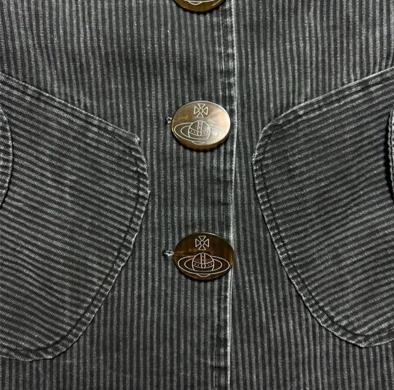 Vivienne Westwood Vivienne Westwood Striped orb button red label coat Size S / US 4 / IT 40 - 6 Thumbnail