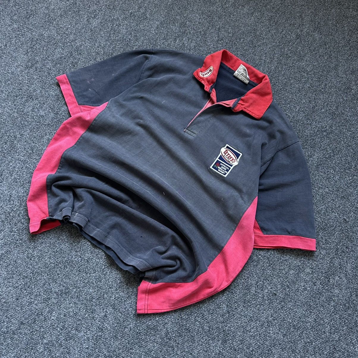 New England Outerwear VTG Mans Tetley's Bitter Official England Rugby Polo Size Size US XL / EU 56 / 4 - 3 Thumbnail