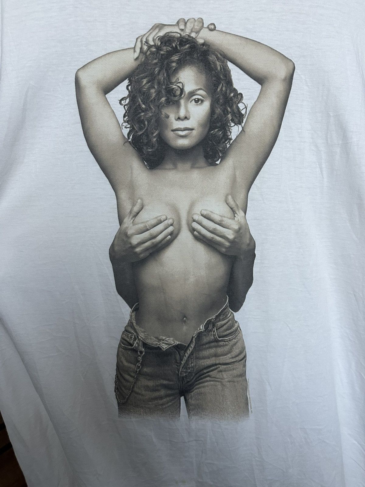 Band Tees 1993 Janet Jackson World Tour Vintage Band T-Shirt Tee Size US XL / EU 56 / 4 - 5 Thumbnail