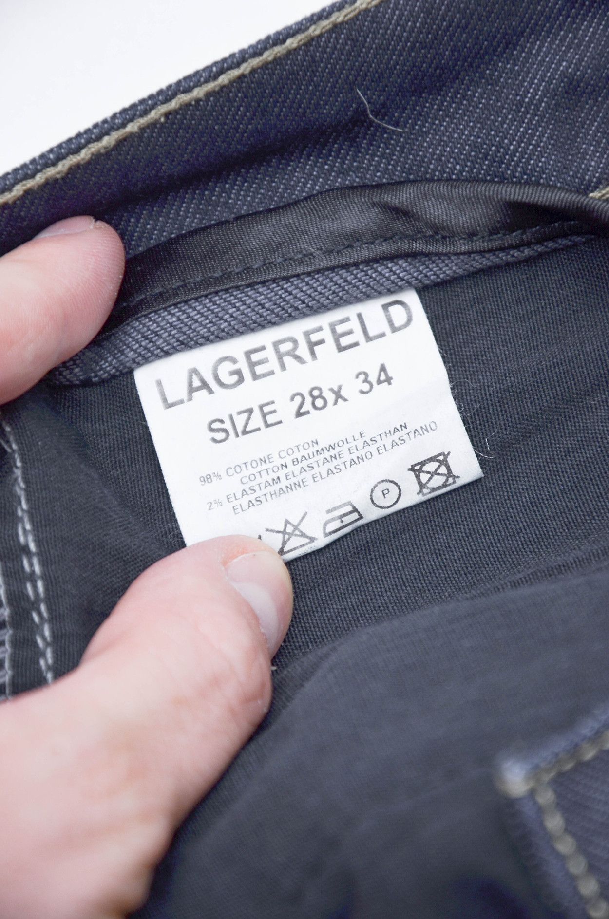 Karl Lagerfeld Lagerfeld Straight-Leg Jeans – Size 28x34 (Made in Italy) Size 28" / US 6 / IT 42 - 8 Thumbnail