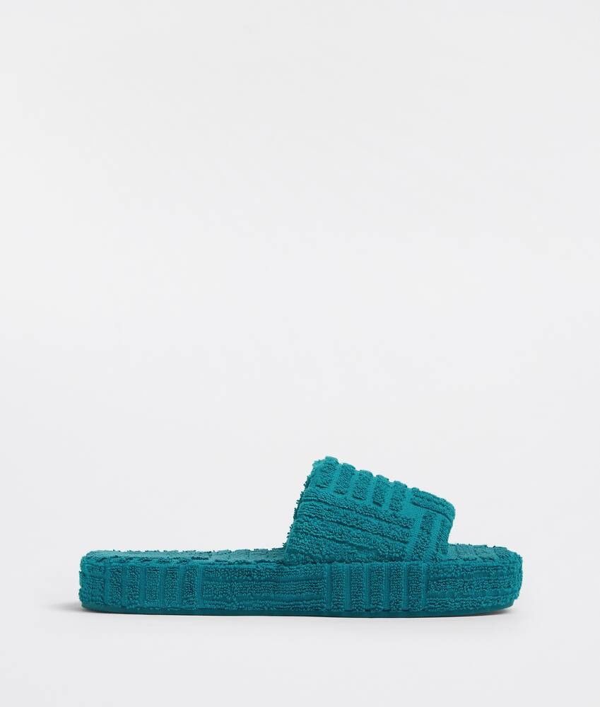 Bottega Veneta o1bcso1str0225 Resort Sponge Sandals in Blue Size US 11 / EU 44 - 1 Thumbnail