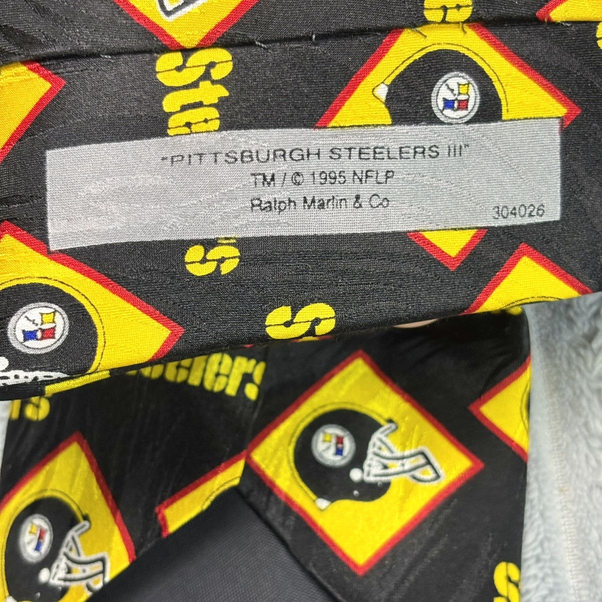 NFL Pittsburgh Steelers III Men's Tie Ralph Marlin Vintage 1995 Size ONE SIZE - 4 Thumbnail