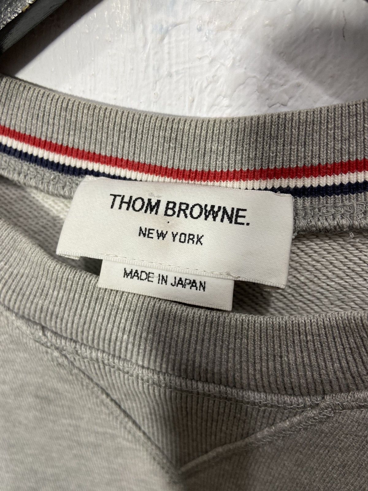 Thom Browne Thom Browne - 4 Bar Sweatshirt Grey Size US L / EU 52-54 / 3 - 6 Thumbnail