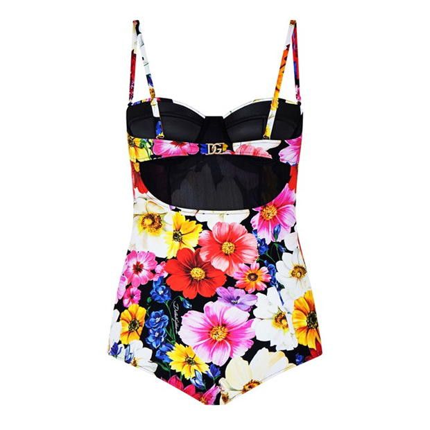 Dolce & Gabbana o1g2r1mq1024 Floral Print Underwire Swimsuit in Multicolor Size S / US 4 / IT 40 - 2 Thumbnail