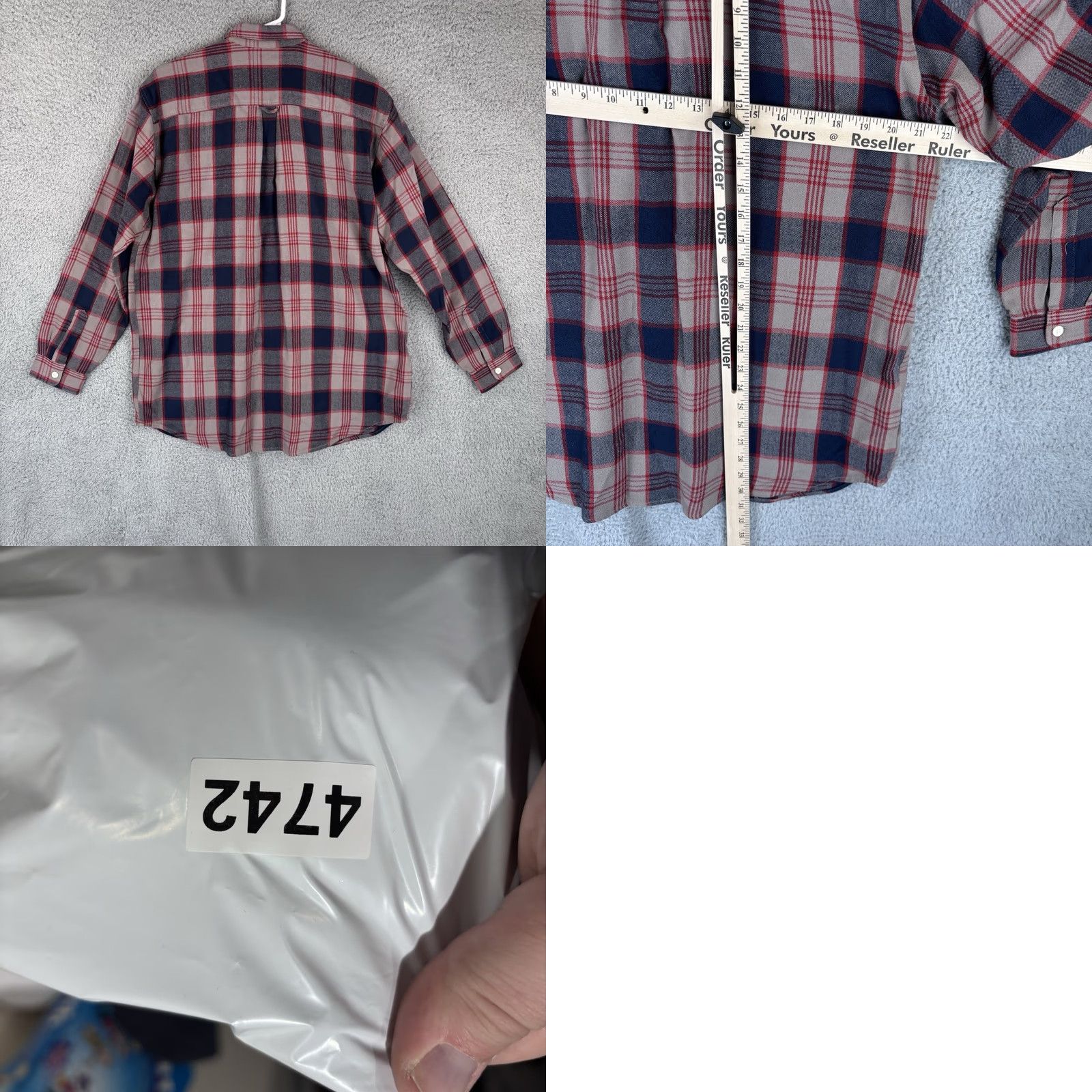 Levi's VINTAGE Levi's Diamond Label Button Up Shirt Mens XL Plaid 70s Pockets Read Size US XL / EU 56 / 4 - 8 Thumbnail