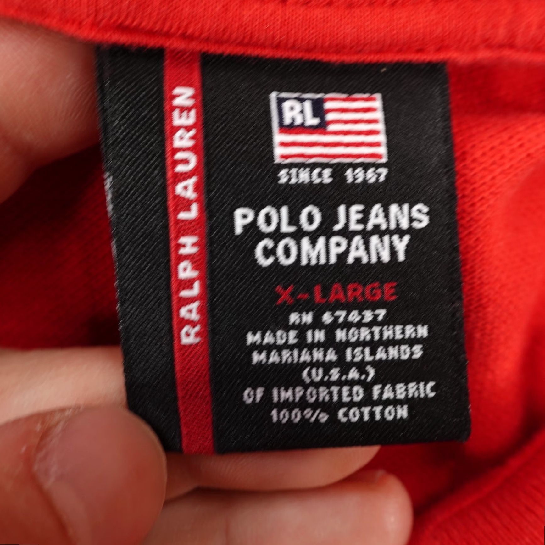 Ralph Lauren VINTAGE Ralph Lauren Polo Shirt Mens XL Red Polo Jeans Short Sleeve Collared Knit Cotton Logo USA 90s Golf Tennis Size US XL / EU 56 / 4 - 7 Thumbnail