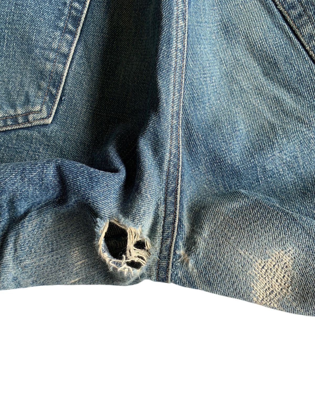 Japanese Brand × Kapital × Vintage Okura Hr Market Japanese Button Fly Selvedge Distressed Size US 34 / EU 50 - 24 Thumbnail