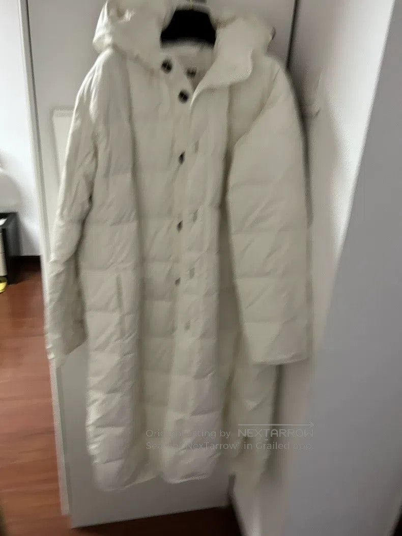 Jil Sander Jil Sander size 36 Long white down jacket with hood Size M / US 6-8 / IT 42-44 - 1 Thumbnail