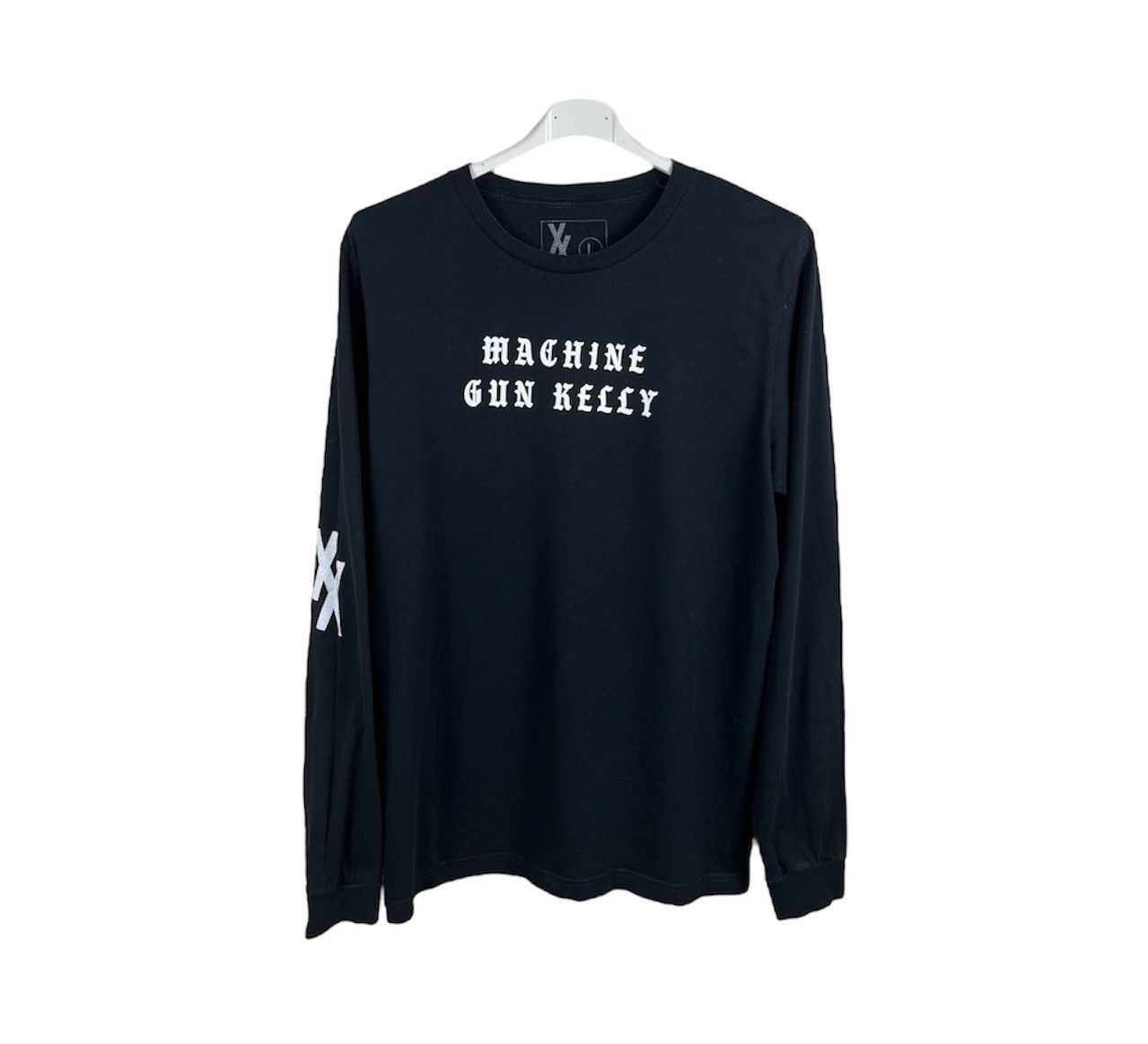 image of Rap Tees x Tour Tee Machine Gun Kelly Xx My Ex Best Friend Long Sleeve Tee Promo in Black (Size Lar