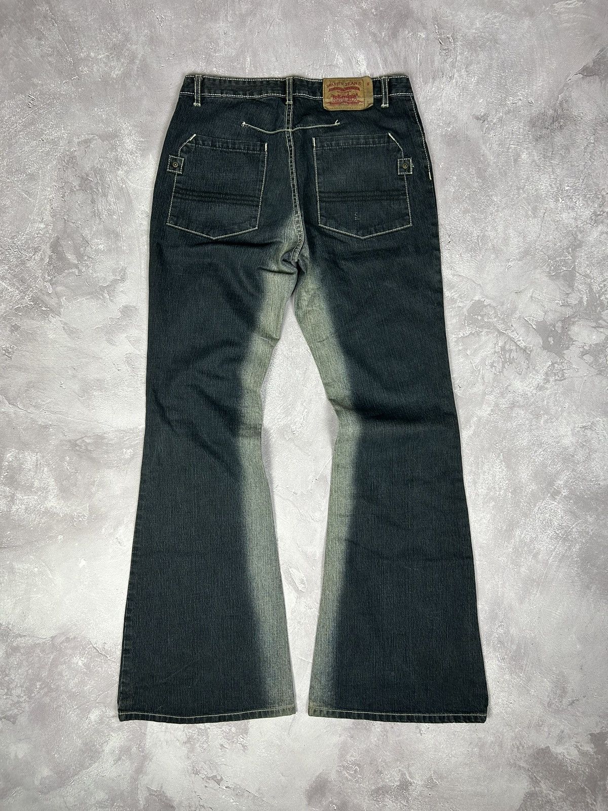 Vintage y2k Smarten Flared Jeans Vintage sz 30x34 90s RARE Size US 30 / EU 46 - 5 Thumbnail
