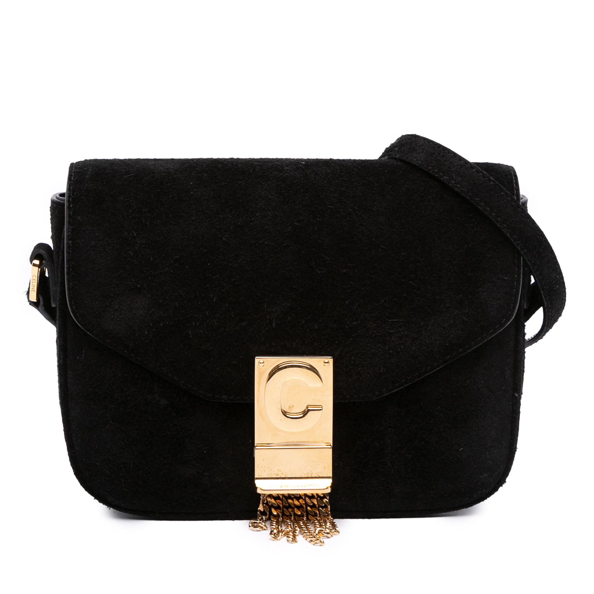 Celine Celine Small Suede Pampille C Bag Size ONE SIZE - 1 Thumbnail