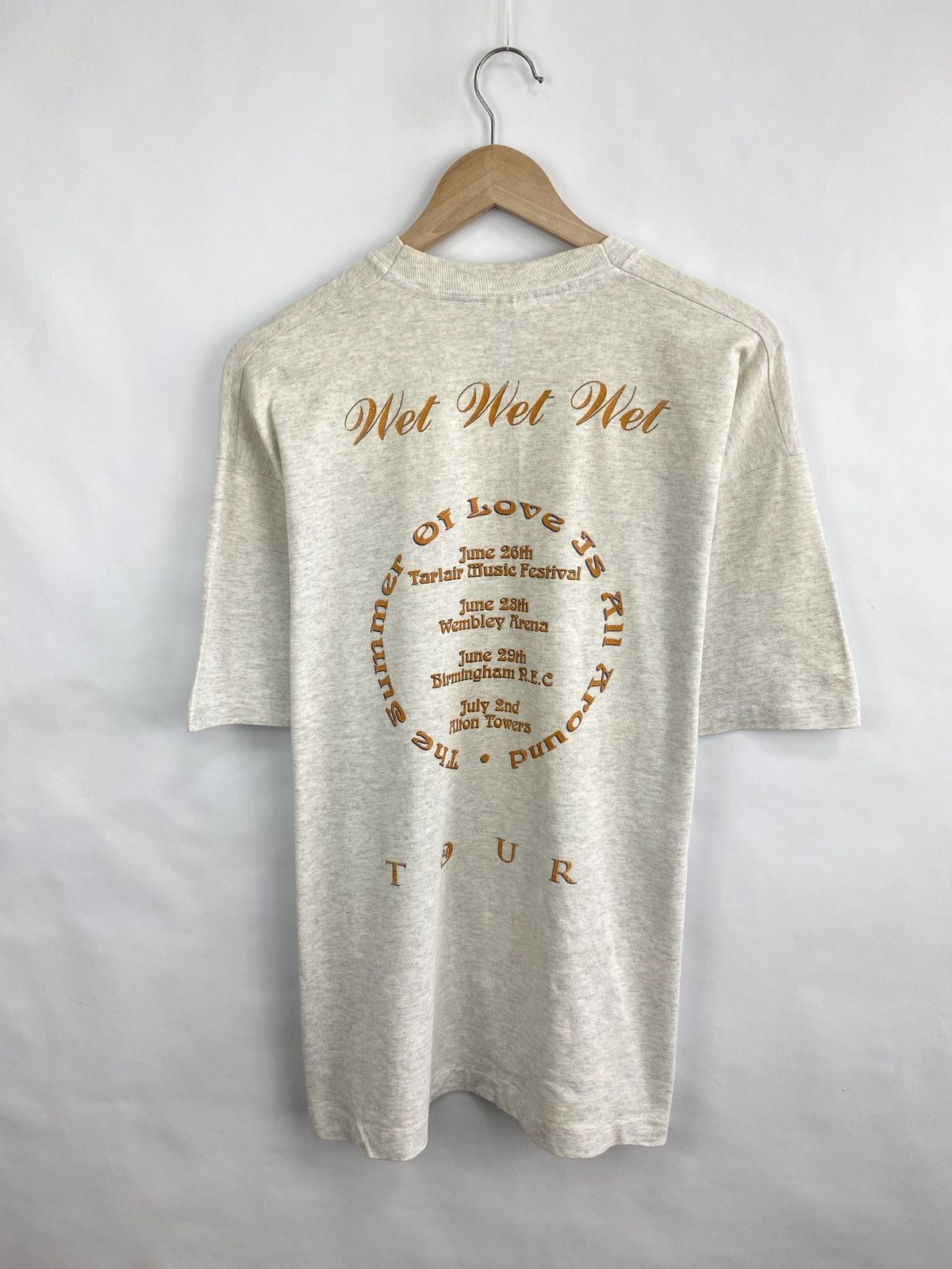 Band Tees Vintage 1994 Wet Wet Wet Tour Band T-Shirt Rare Retro Y2K Size US XL / EU 56 / 4 - 8 Thumbnail