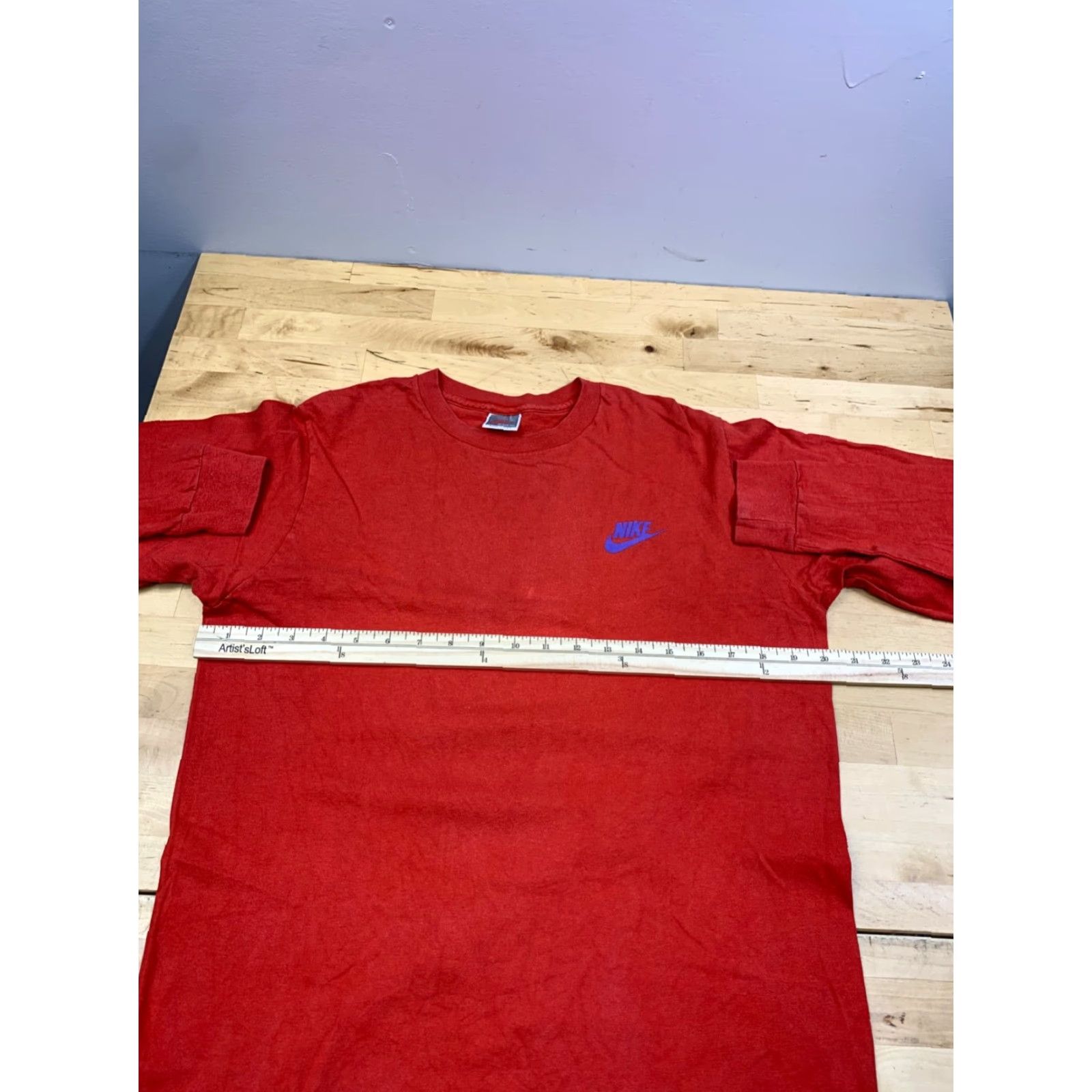 Nike VINTAGE Nike Long Sleeve Shirt Mens M Red 90s Sports Just Do It Nike Shirt T-Shirt Brand Nike Mens M Red Vintage 90s Sports Shirt Size US M / EU 48-50 / 2 - 5 Thumbnail