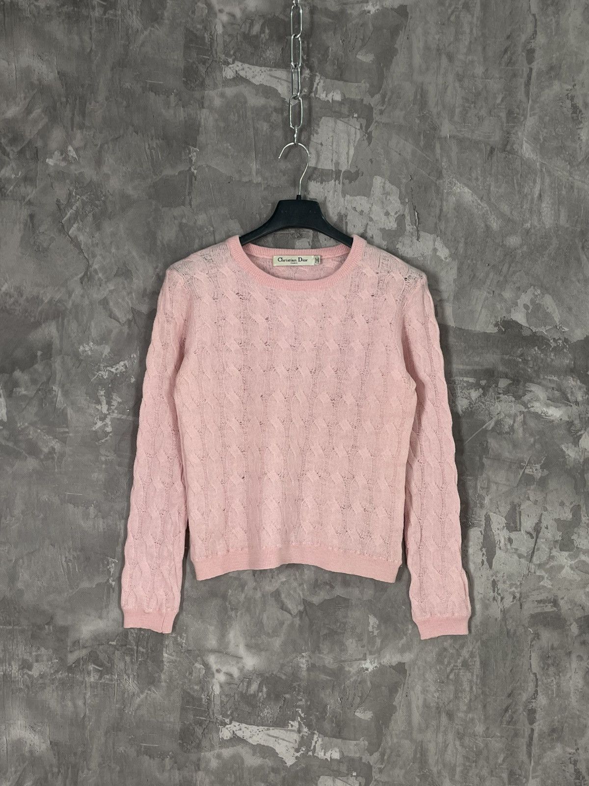 Christian Dior Monsieur × Designer Christian Dior Wool Knitwear Archival Pink Sweater Size M / US 6-8 / IT 42-44 - 1 Thumbnail