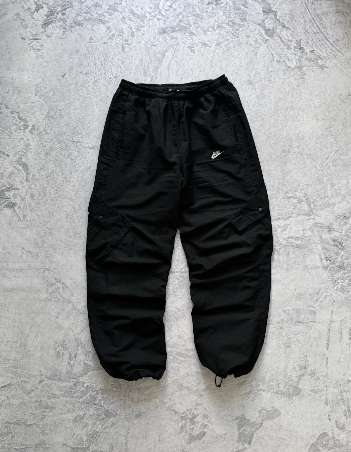 Nike 00s Nike Vintage Nylon Joggers Cargo Baggy Pants Y2K Drill 