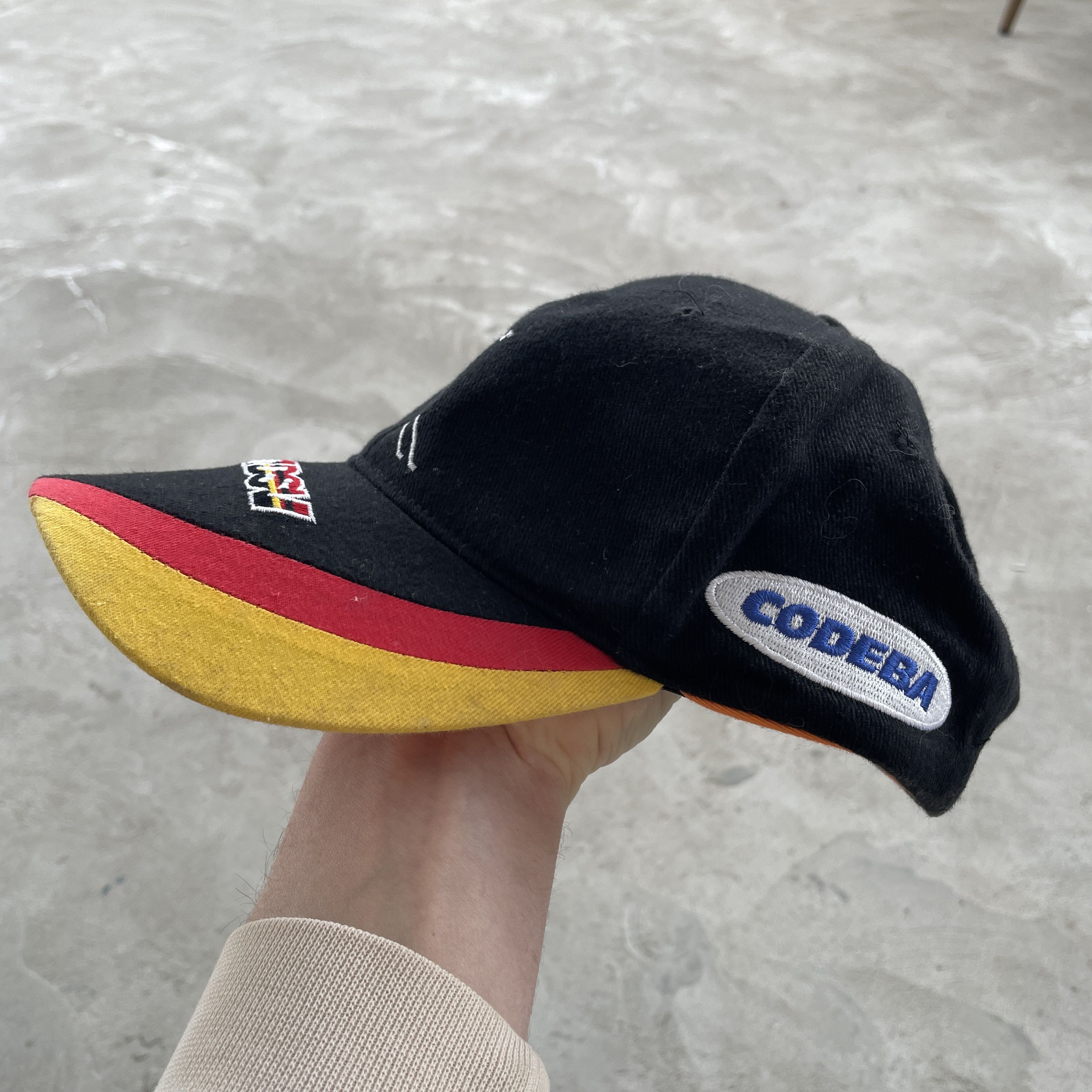 Vintage Vintage Codeba DSV Ski Team Germany Black Cap Hat 58cm Size ONE SIZE - 3 Thumbnail