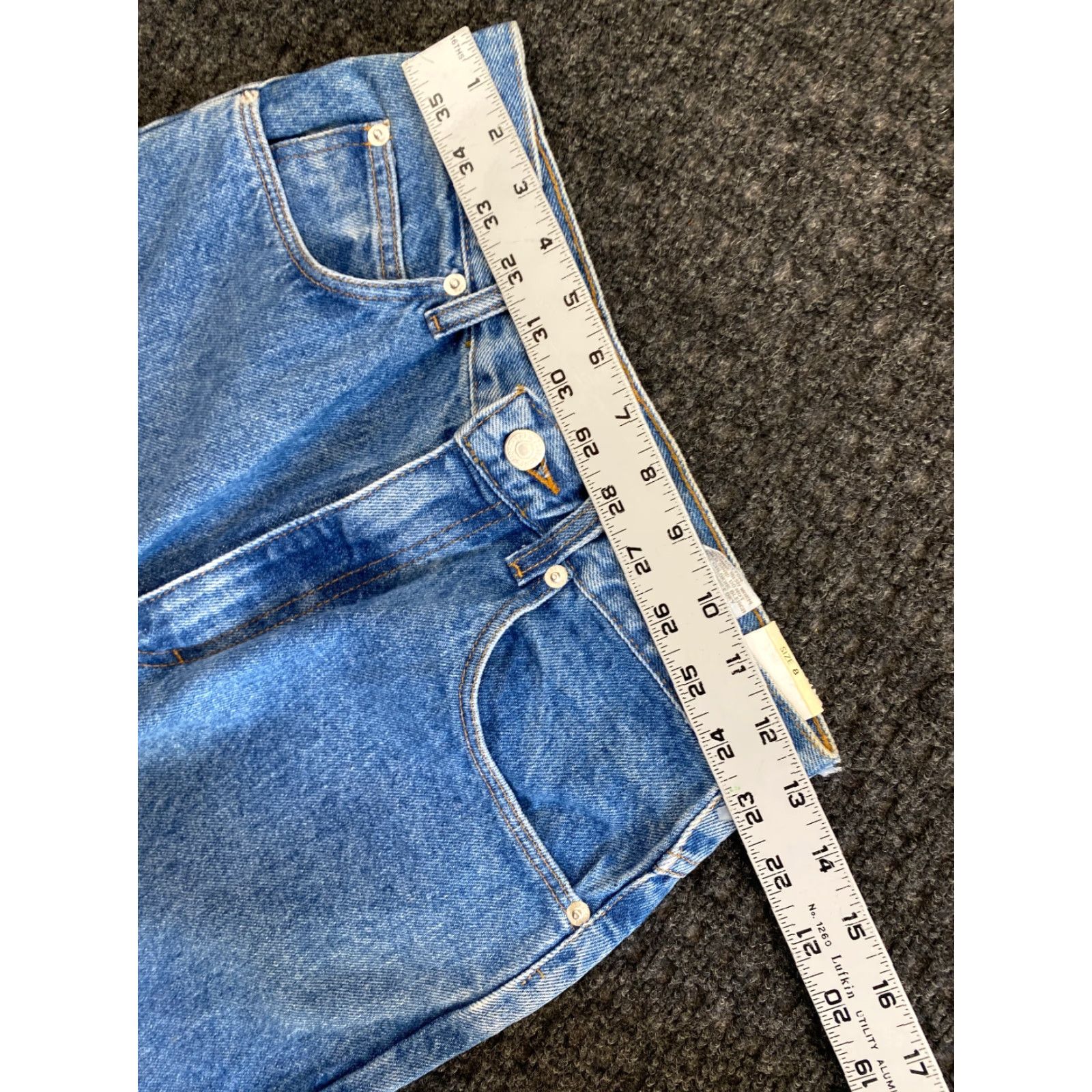Jordache VINTAGE Jordache Jeans Women’s Mom Jeans Regular Size 8 High Waist 30in Inseam Blue Denim 26in Waist NEW Size 26" / US 2 / IT 38 - 6 Thumbnail