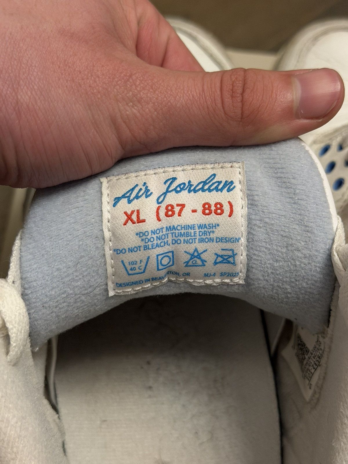 Jordan Brand Jordan 3 White/Blue Size US 11.5 / EU 44-45 - 6 Thumbnail