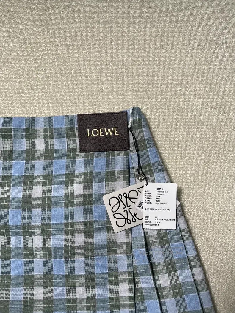 Loewe Loewe FW25 Women's Pre-Selected Wool Blend Pleated Mid-Len Size 24" / US 00 / IT 34 - 3 Thumbnail
