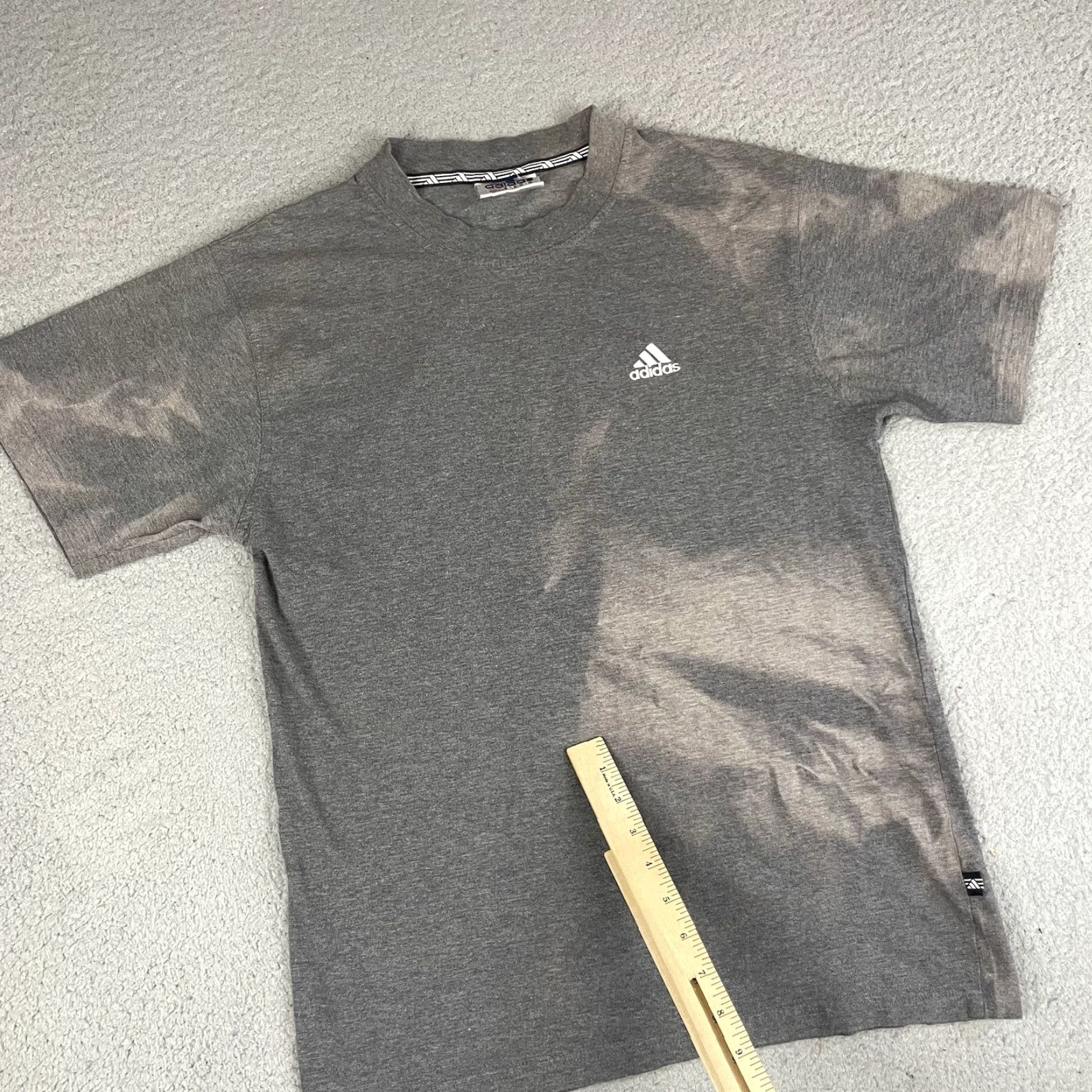 Adidas VINTAGE adidas Shirt Adult M Gray Trefoil Logo Sun Faded Grunge Distressed 90s Retro Men's T-Shirt Cotton Crew Neck Short Sleeve Logo Size US M / EU 48-50 / 2 - 7 Thumbnail