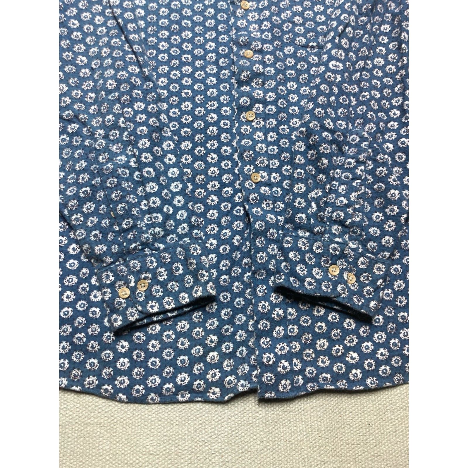 Gloverall VINTAGE Northwest Territory Flannel Shirt Button-Up Cotton Brushed Soft All Over Print XXL Blue Men Regular Long Sleeve Size US XXL / EU 58 / 5 - 2 Thumbnail