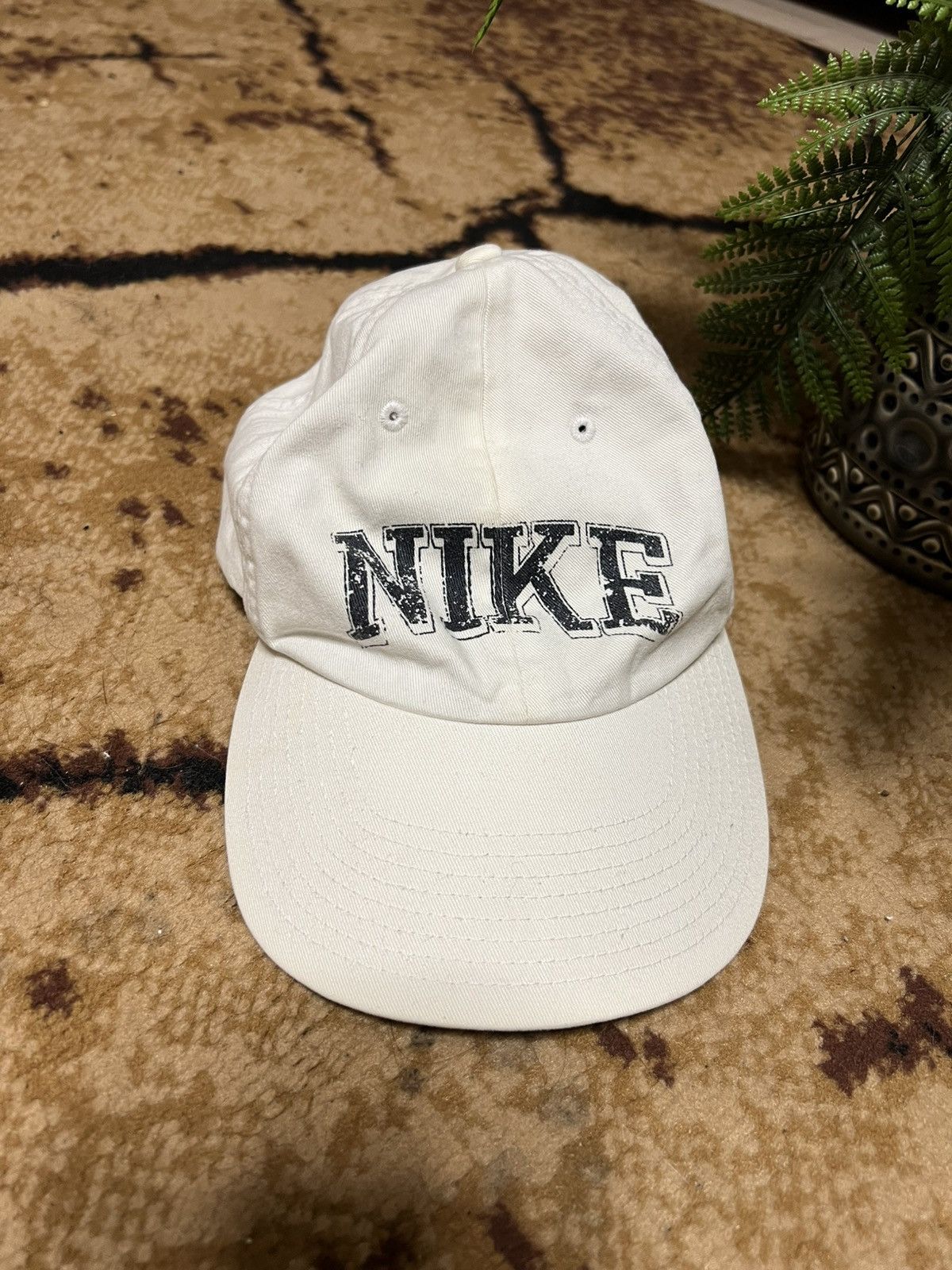 Nike × Vintage 90s Hat Vintage Nike Big Logo Retro hat Ceter Swoosh Rare Size ONE SIZE - 7 Thumbnail
