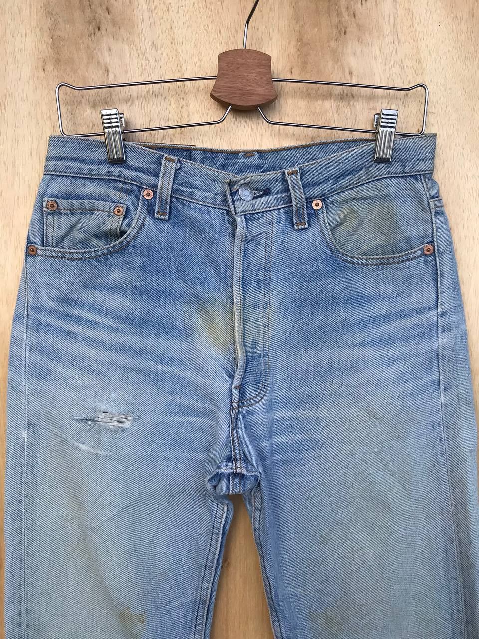 Levi's VINTAGE 1993 LEVIS 501 DIRTY DISTRESSED JEAN W29X32 Size US 29 - 4 Thumbnail