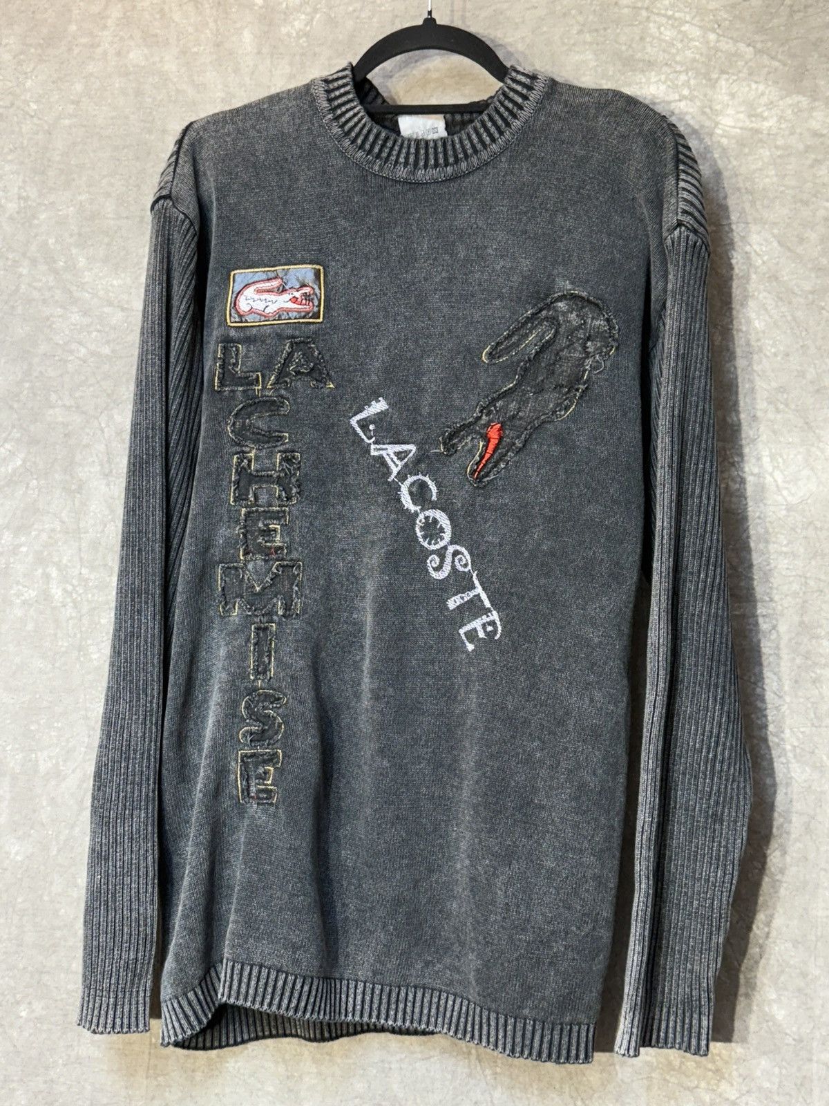 Lacoste Lacoste Sweater Vintage Avant Garde 90s Size US L / EU 52-54 / 3 - 1 Thumbnail