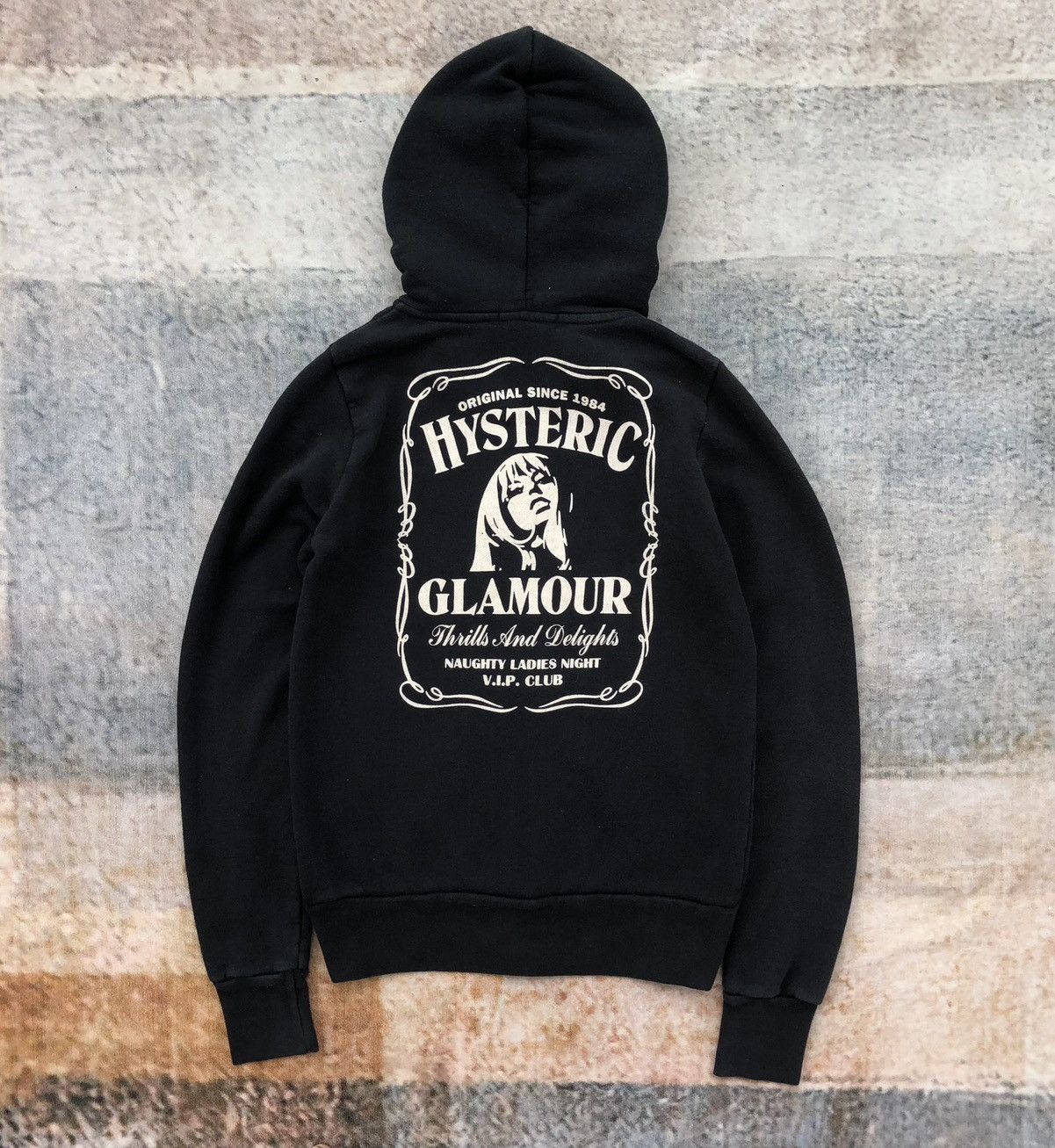 Hysteric Glamour Hysteric Glamour black hoodie the "Thrills And Delights" Size S / US 4 / IT 40 - 2 Thumbnail