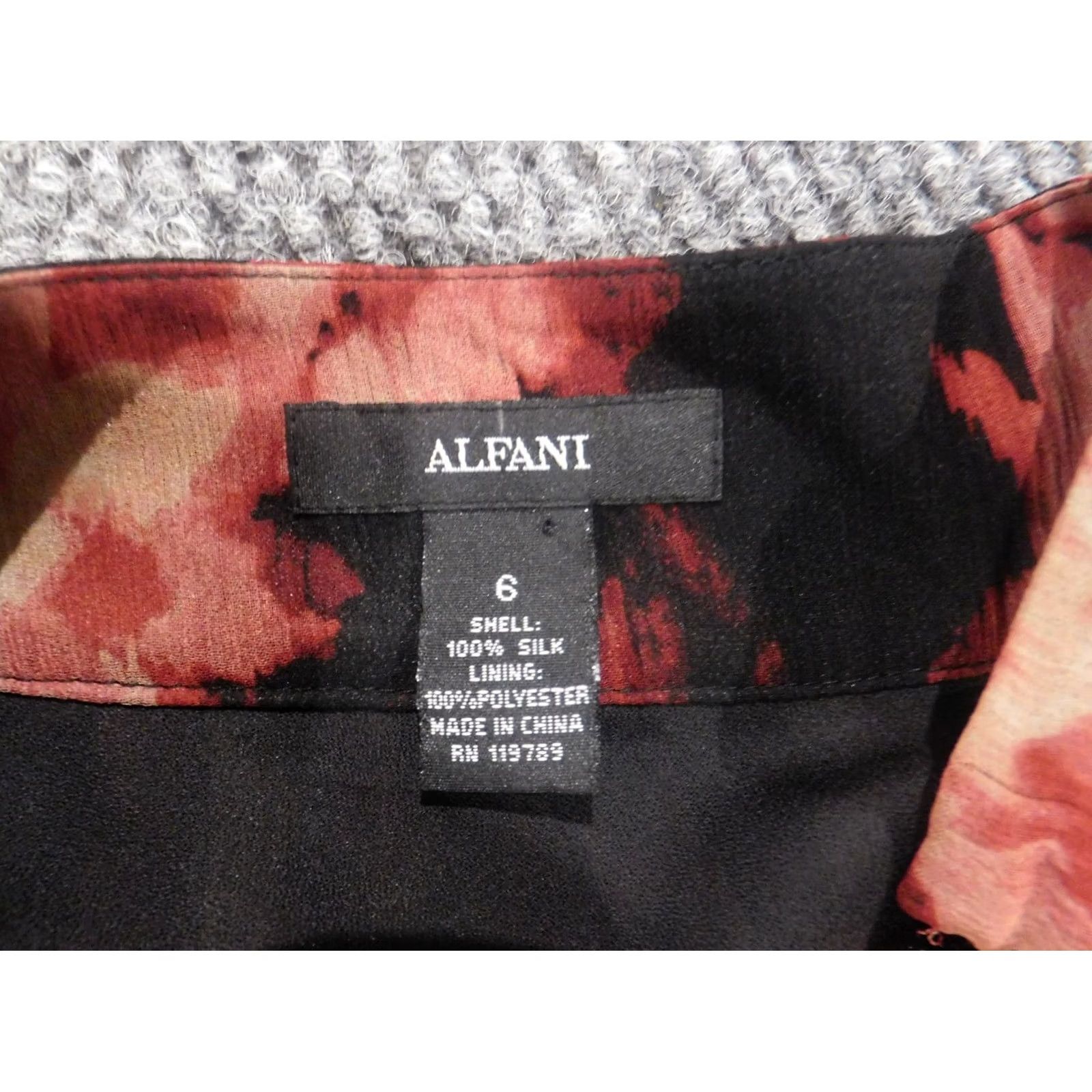 Alfani Alfani Skirt Womens 6 Red Silk A-Line Lined Ruffle Knee Length Vintage No Size 28" / US 6 / IT 42 - 6 Thumbnail