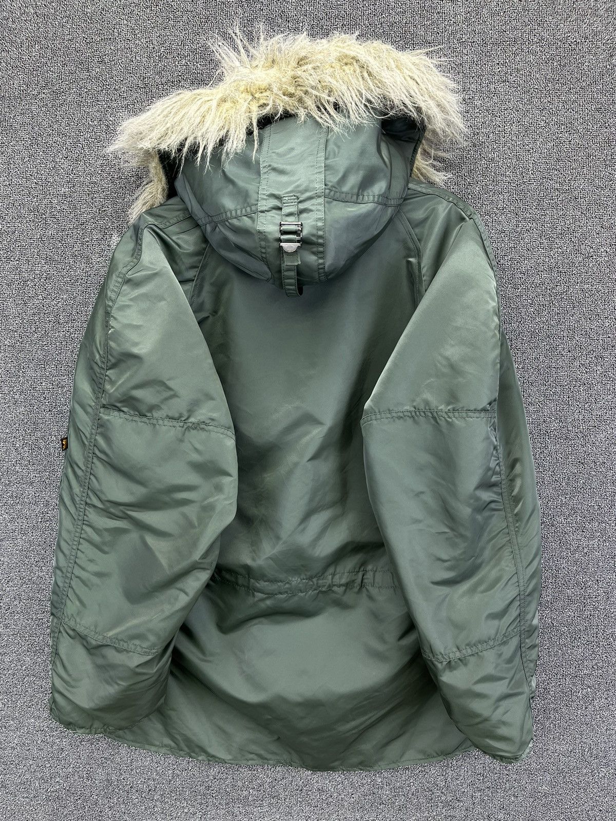 Alpha Industries Vintage 90s Alpha Industries Fur Hoodie Bomber Jacket Size US M / EU 48-50 / 2 - 13 Thumbnail