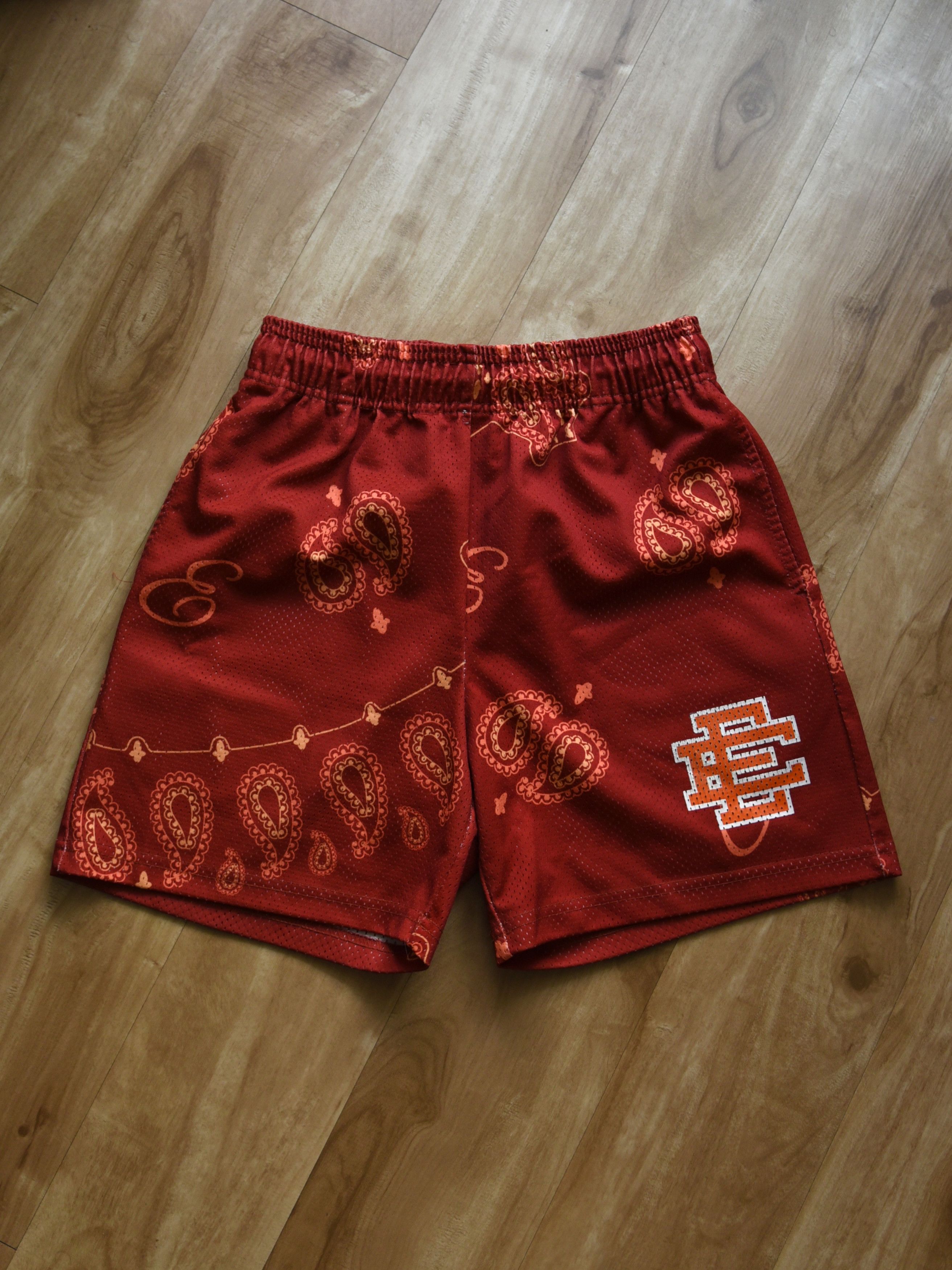 Eric Emanuel EE Paisley Short - Red/Orange Size US 30 / EU 46 - 1 Thumbnail