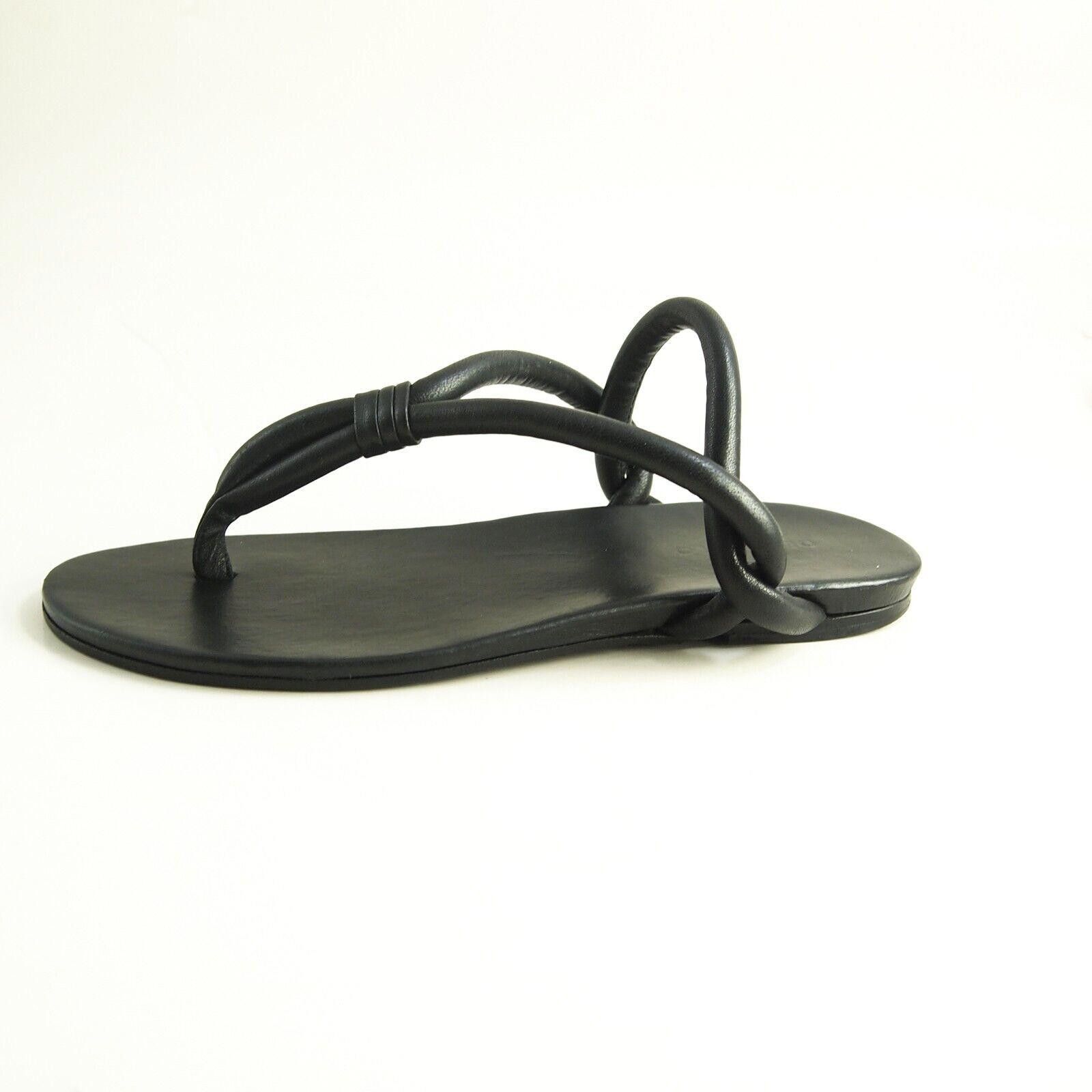 Designer Del Carlo Thong Slingback Sandals Black US 9 EU 39 Size US 9 / IT 39 - 2 Thumbnail