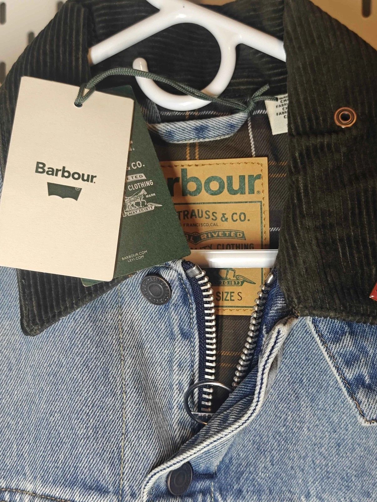 Barbour Barbour Levi’s Type 2 II Denim Trucker Jacket Size S Size US S / EU 44-46 / 1 - 2 Thumbnail