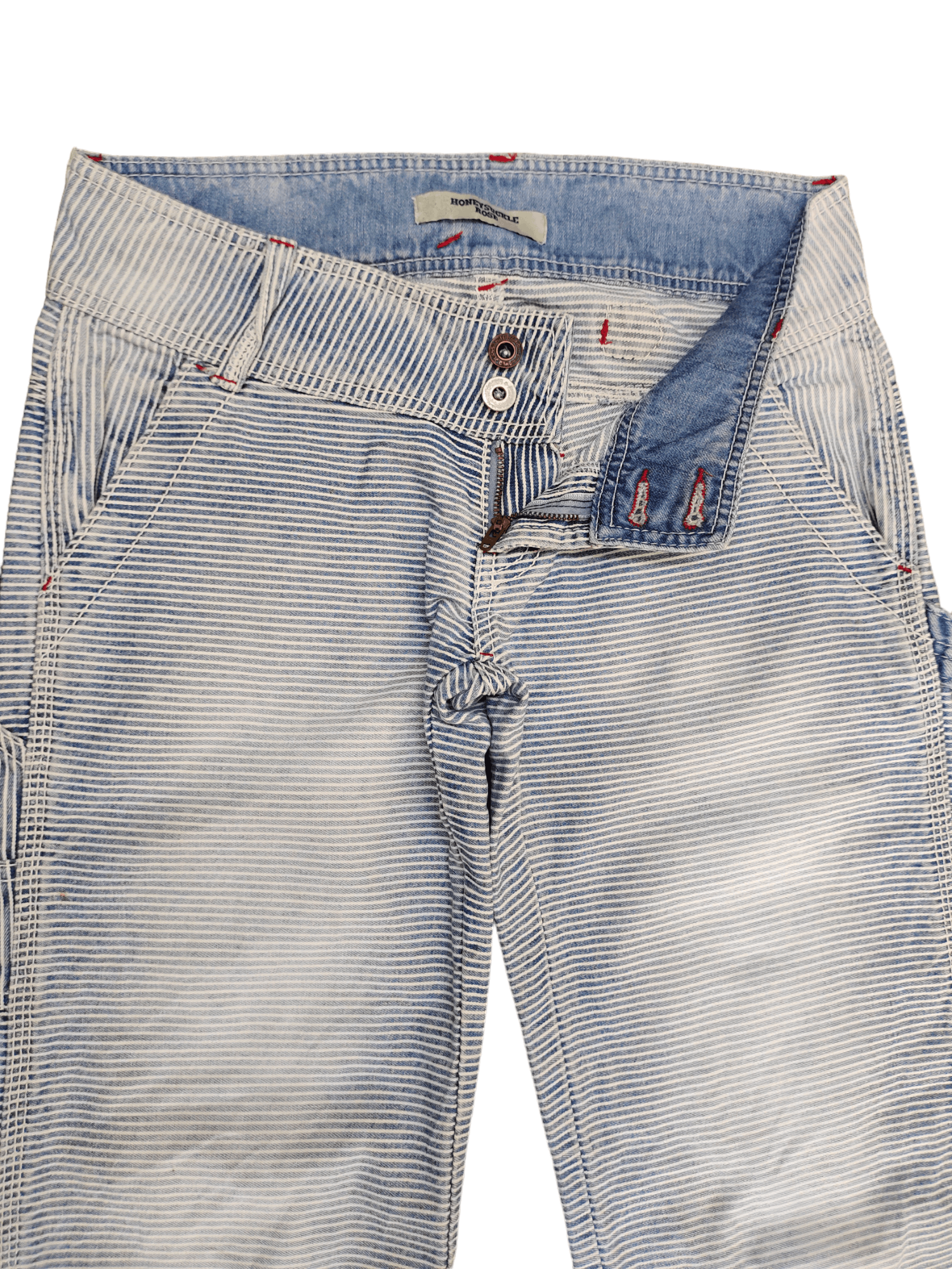 If Six Was Nine Baggy Flare Jeans Honeysuckle Rose Low Rise Boot Cut Y2k Size US 29 - 9 Thumbnail