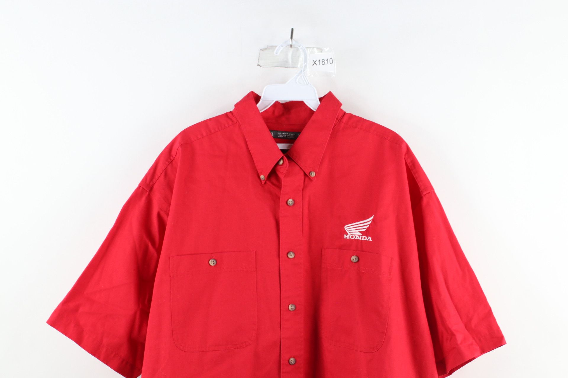 Swingster × Vintage Vintage 90s Swingster Out Honda Racing Button Down Shirt Red Size US XL / EU 56 / 4 - 2 Thumbnail