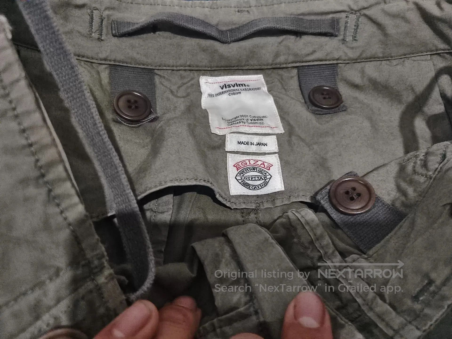 Visvim visvim 22AW Eiger CD Green Cargo Pants. Size US 26 / EU 42 - 1 Thumbnail