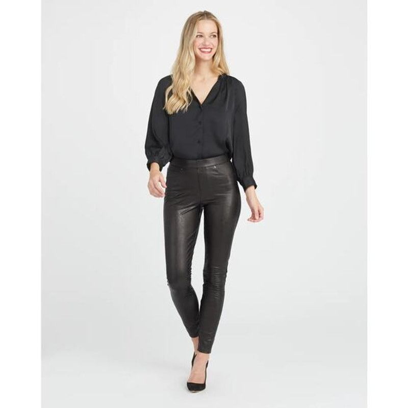 Spanx Spanx Leather-Like Ankle Skinny Pants Noir Black Size Small Size 28" / US 6 / IT 42 - 16 Thumbnail