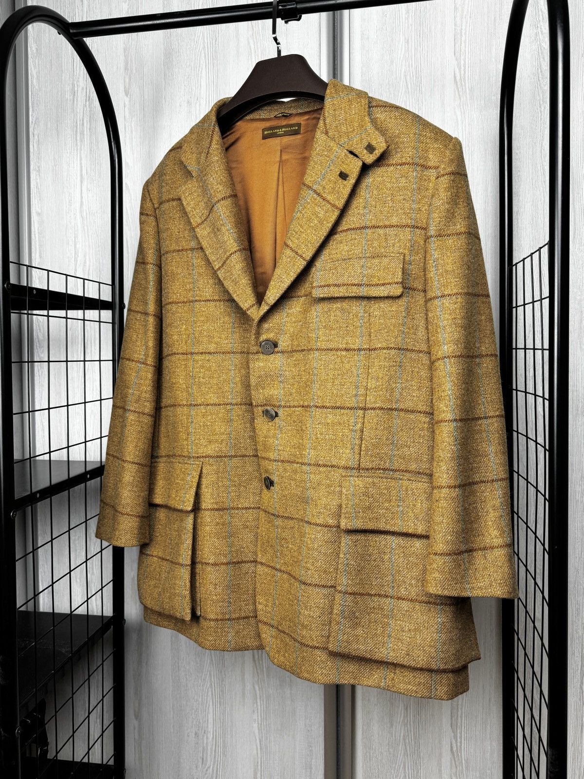 Holland & Holland Holland & Holland checkered tweed hunting blazer jacket 58 Size US XXL / EU 58 / 5 - 4 Thumbnail