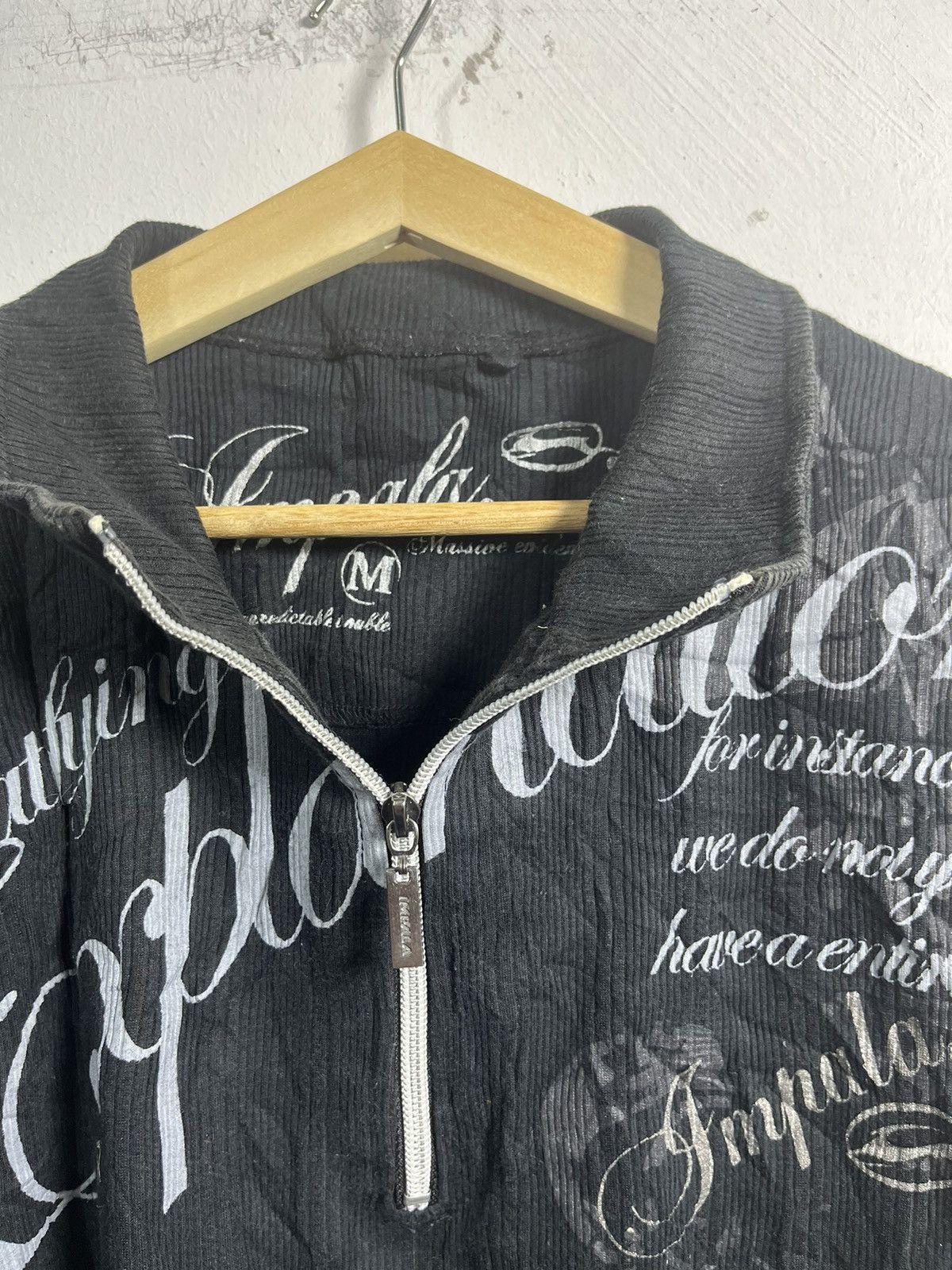 Japanese Brand IMPALA Y2K DESIGN HALF ZIPPER Size US M / EU 48-50 / 2 - 3 Thumbnail
