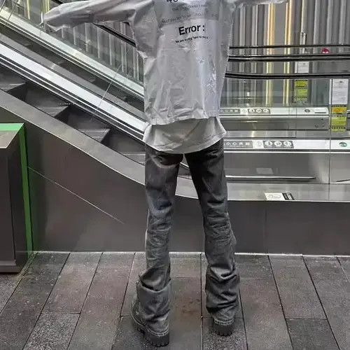 Jean Rugged Mud Dyed Boot Cut Jeans Size US 30 / EU 46 - 2 Thumbnail
