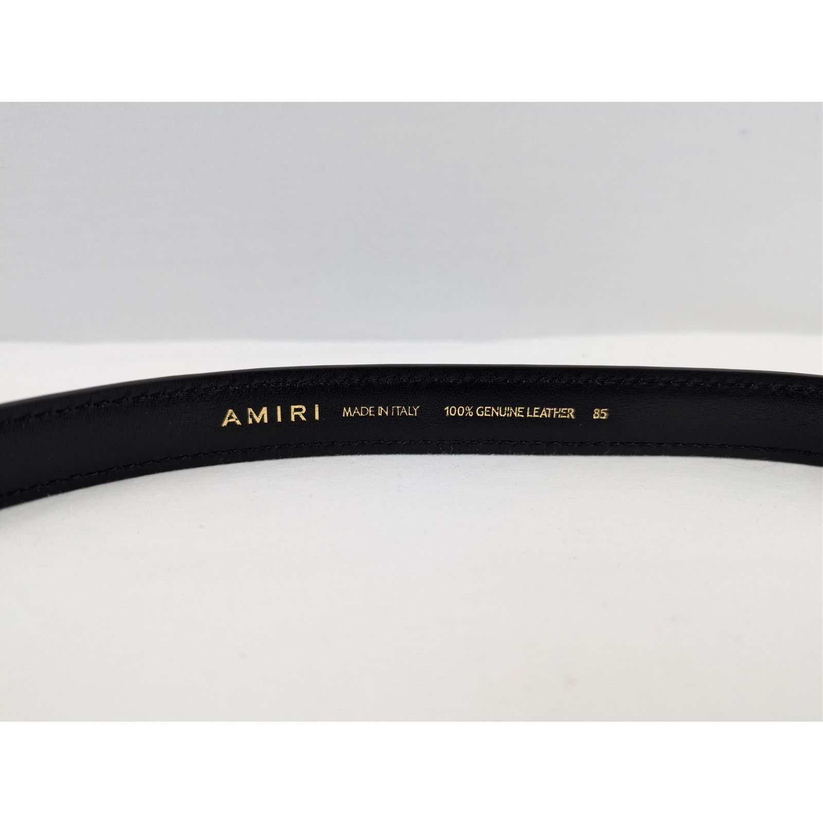 Amiri o1rshd1 Size: 85cm / MA 2 Cm Belt in Gold/Black Size 34 - 6 Thumbnail