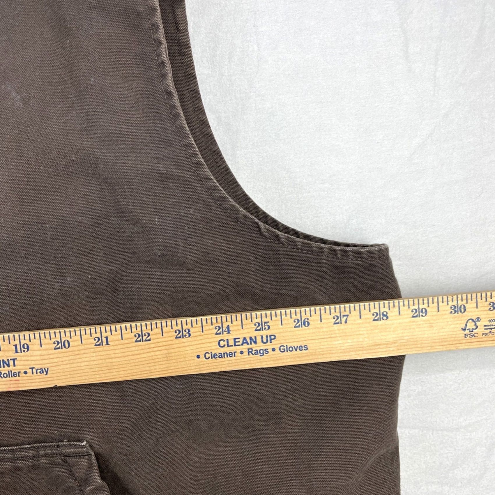 Carhartt Carhartt Vest Mens 3XL Brown Duck Canvas Lined Zip Up 0V4277-M Size US XXL / EU 58 / 5 - 5 Thumbnail