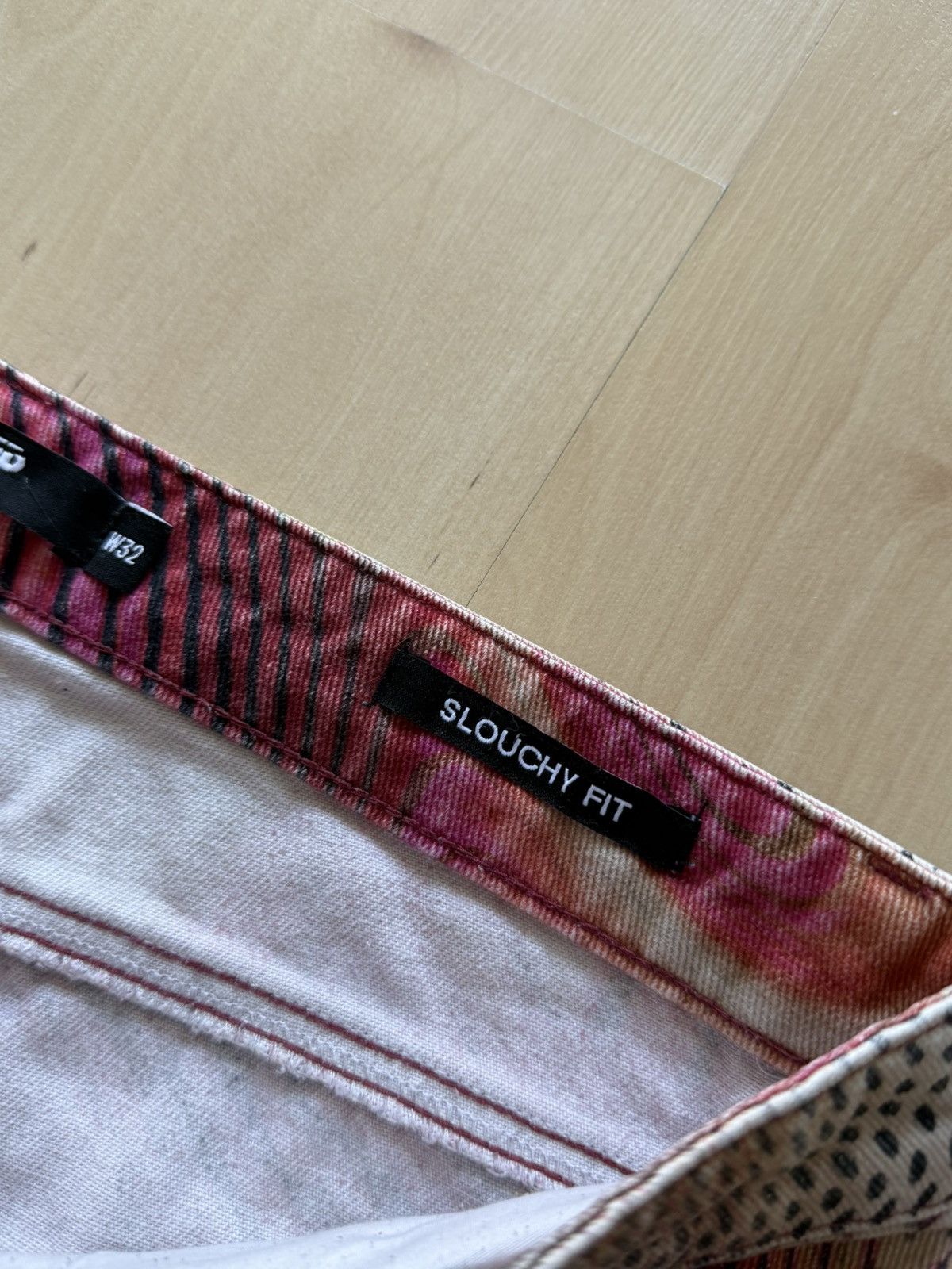 Jaded London Jaded London Slouchy Fit Pink Swirl Psychedelic jeans unisex Size US 32 / EU 48 - 5 Thumbnail