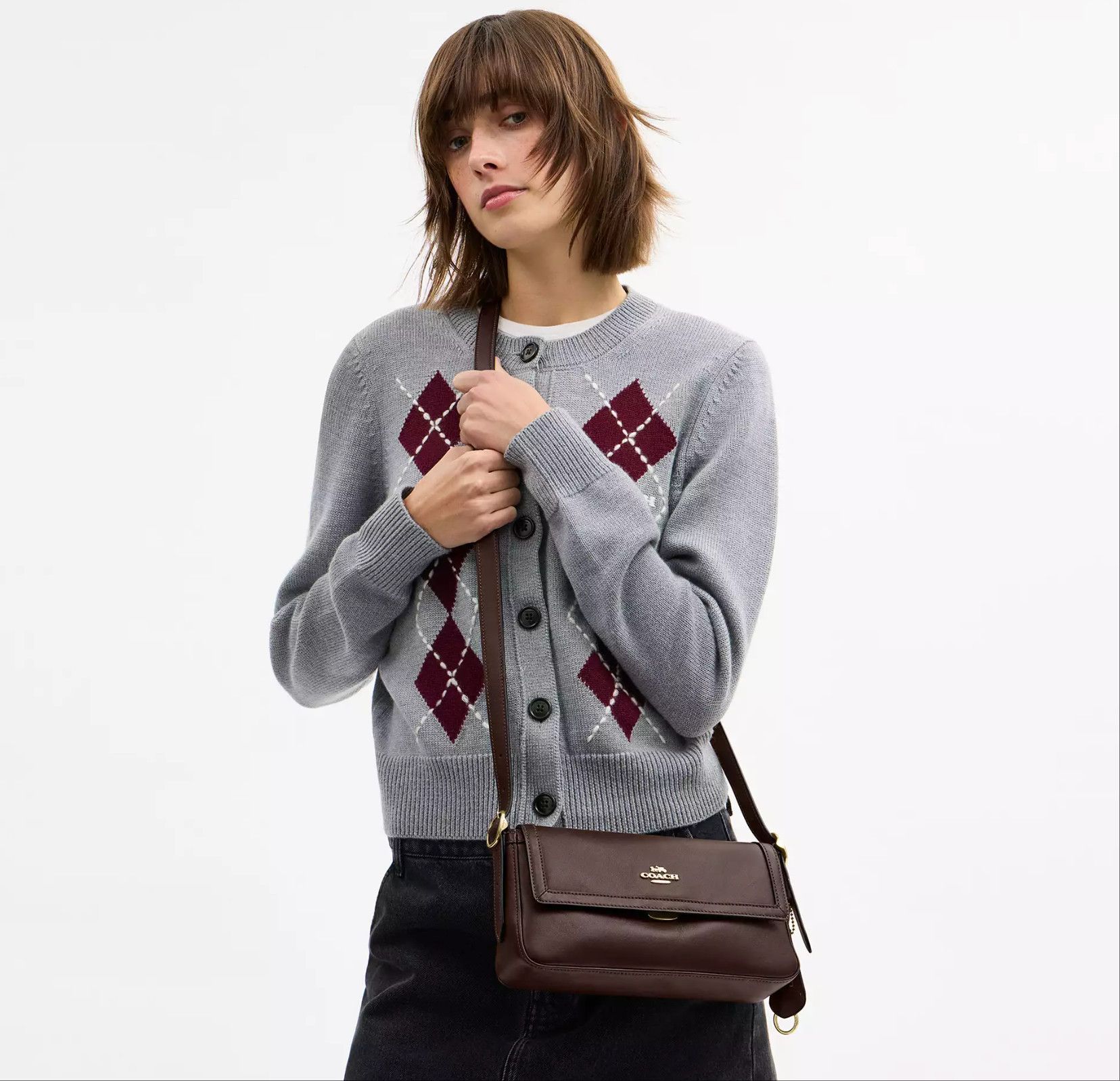 Coach Etta Small Flap Shoulder Bag CCV63 Size ONE SIZE - 7 Thumbnail