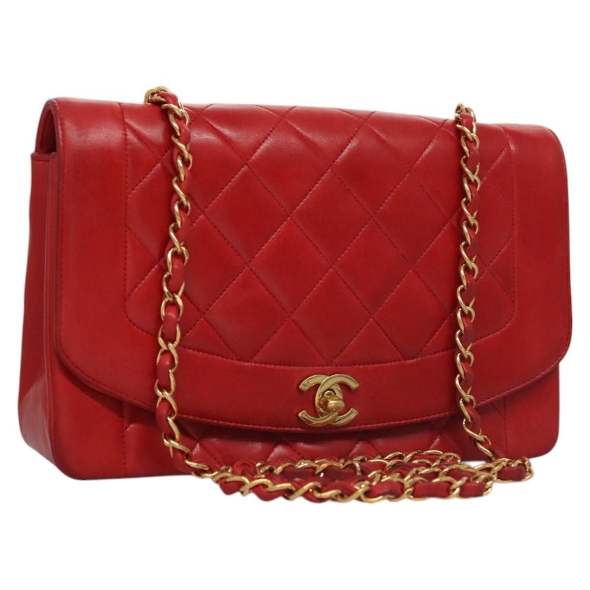 Chanel Chanel Vintage Diana Flap Bag Quilted Lambskin Size ONE SIZE - 1 Thumbnail
