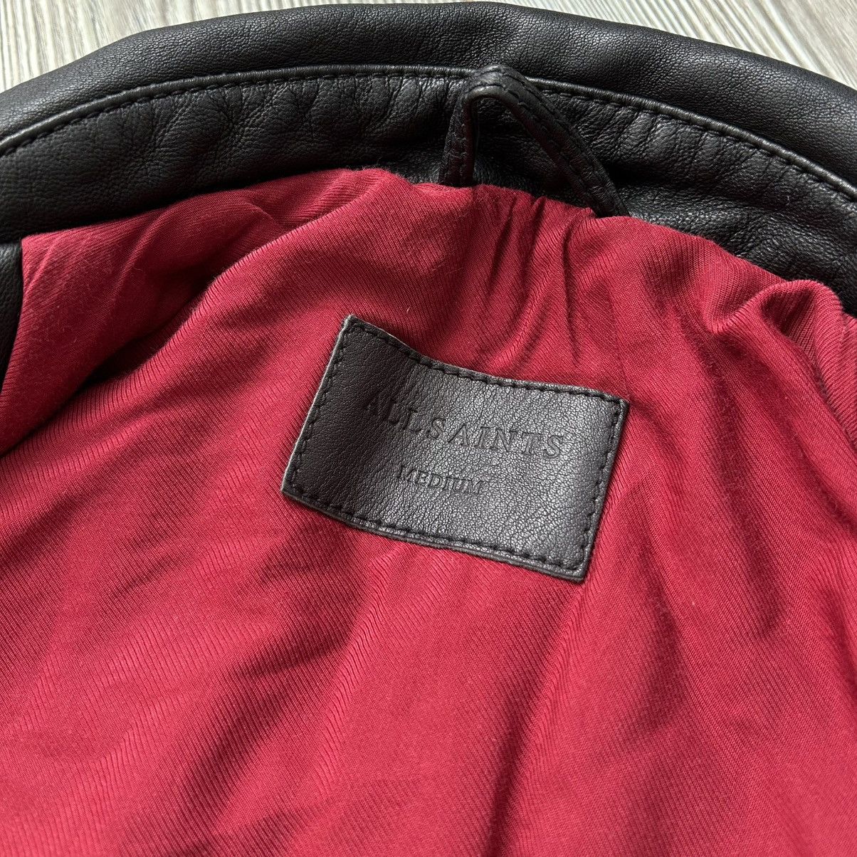 Allsaints 🔥Allsaints Leather Torrance Biker Jacket Size US M / EU 48-50 / 2 - 24 Thumbnail