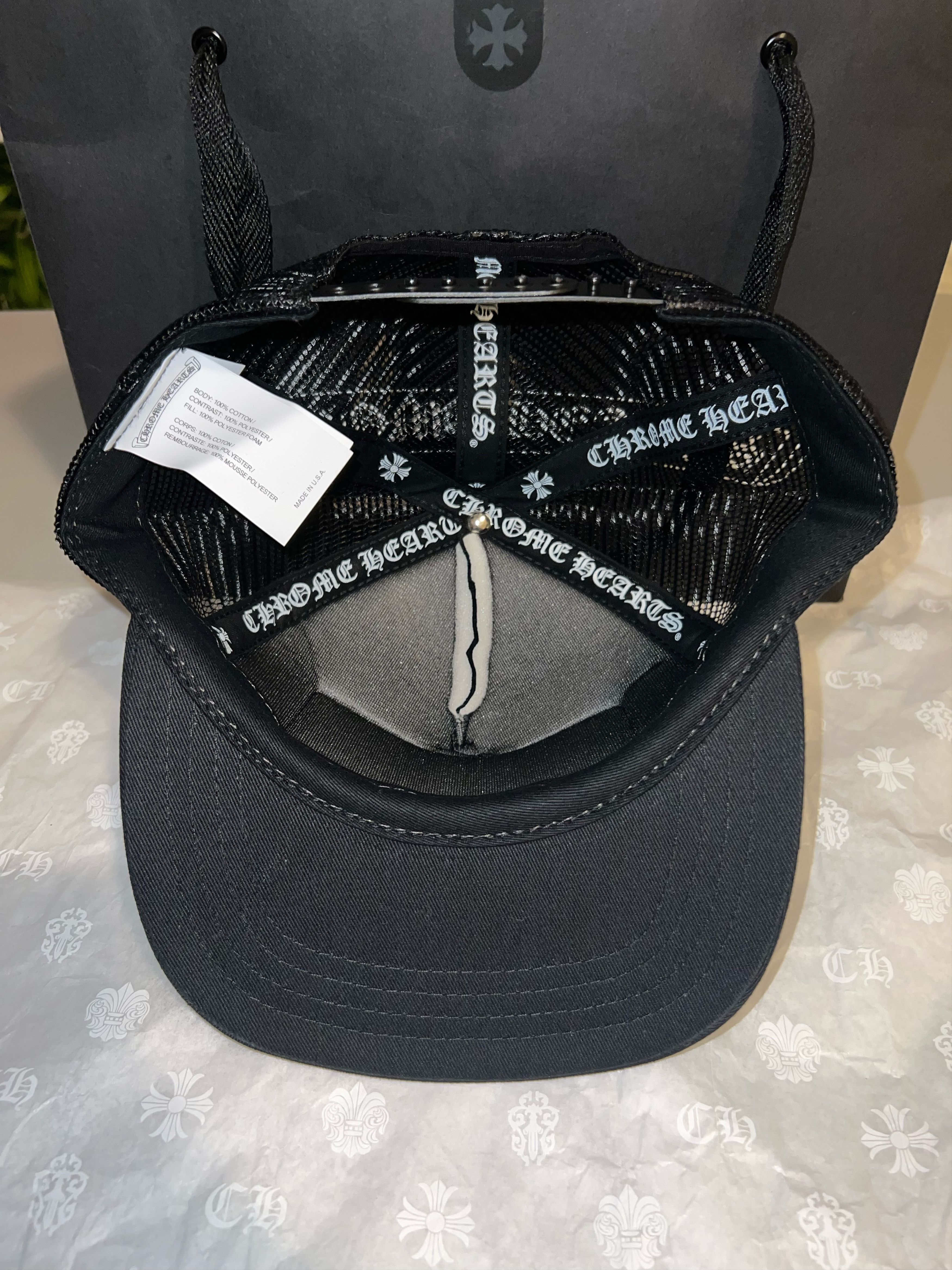 Chrome Hearts Chrome Hearts FUCK Trucker Hat (Black) Size ONE SIZE - 2 Thumbnail