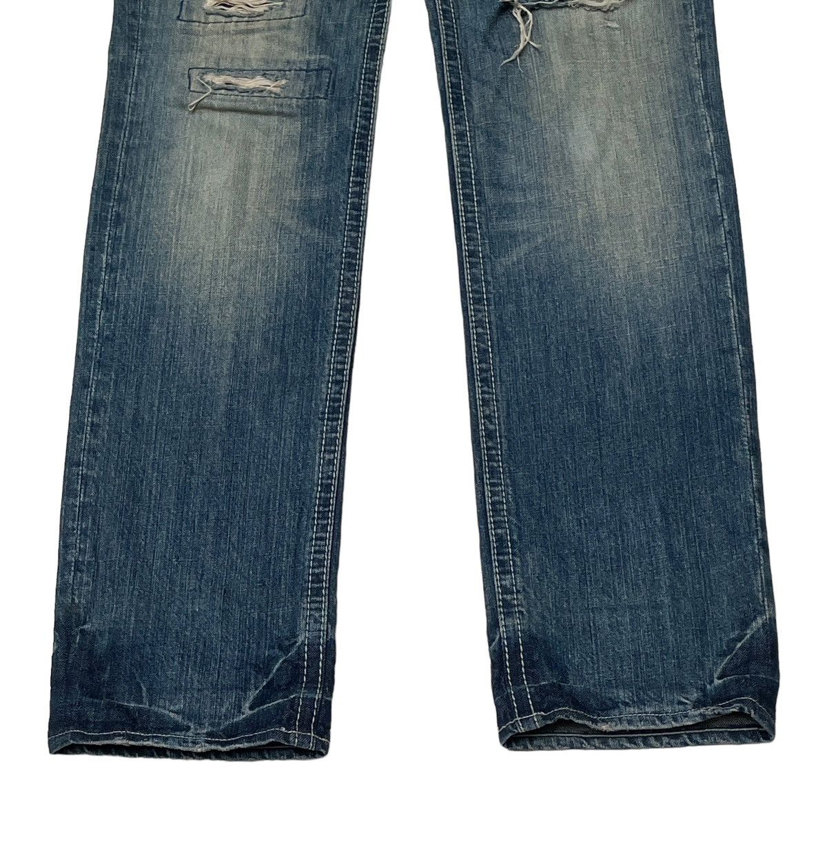 Japanese Brand × Vintage Vintage Japanese Brand Rush Hour Ripped Jeans 2000s Size US 31 - 6 Thumbnail